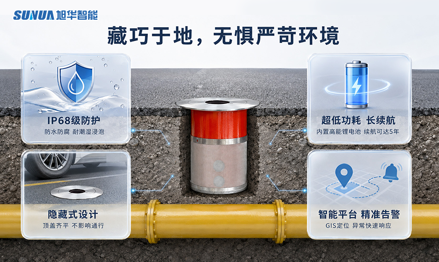 地埋式燃气管线监测终端